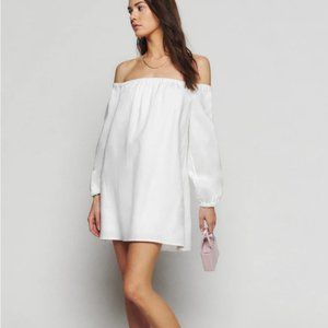NWT!! Reformation Andi Linen Dress - White - Medium